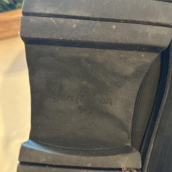 Sam Edelman Lulia Lug Sole Chelsea Boot boots Size 9 Leather Platform Chunky EUC - Picture 6 of 7